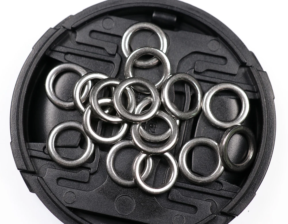 Anillos sólidos Bimoo para accesorios de pesca