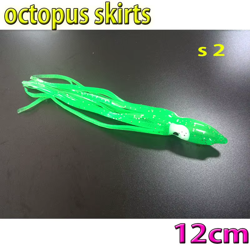 Faldas de pulpo vinilo para pesca – Cebo blando colores variados - imagen 4