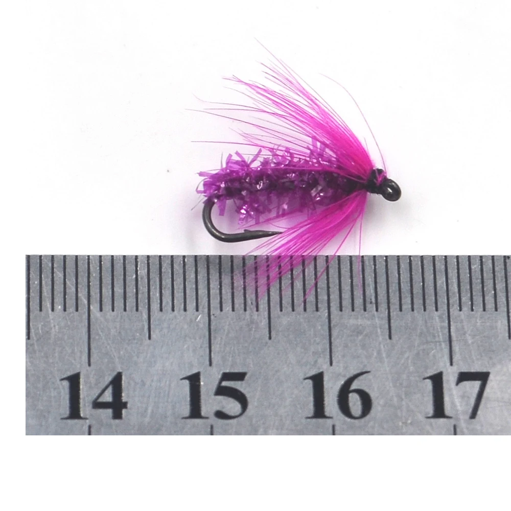 MNFT Streamer Caterpillar Púrpura para Trucha – Pesca con Mosca - imagen 2