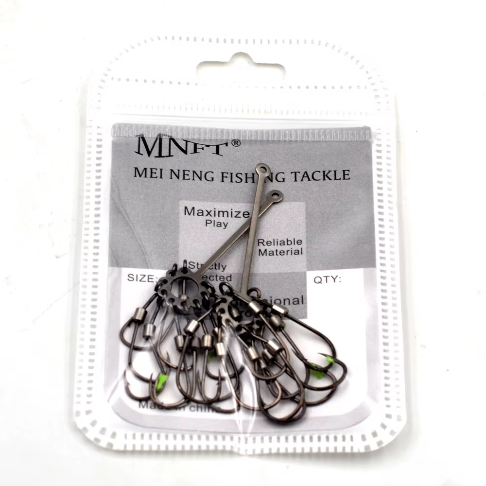Juego anzuelos jig head acero carbono MNFT – Para pesca de carpa - imagen 5