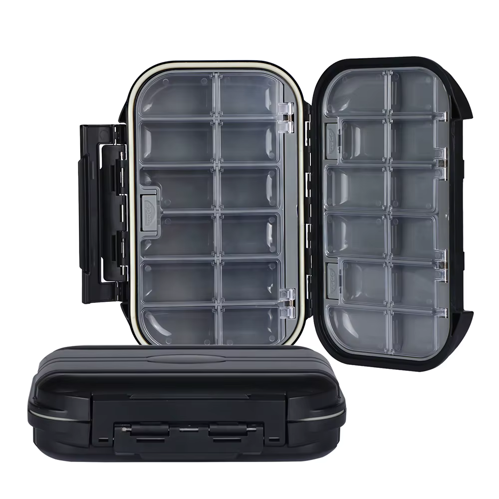 Caja de pesca impermeable doble cara para anzuelos, cebos y moscas - imagen 4