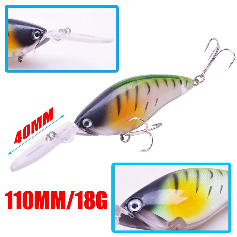 Señuelo Wobbler Agua Profunda para Lubina – 110mm 18g - imagen 4