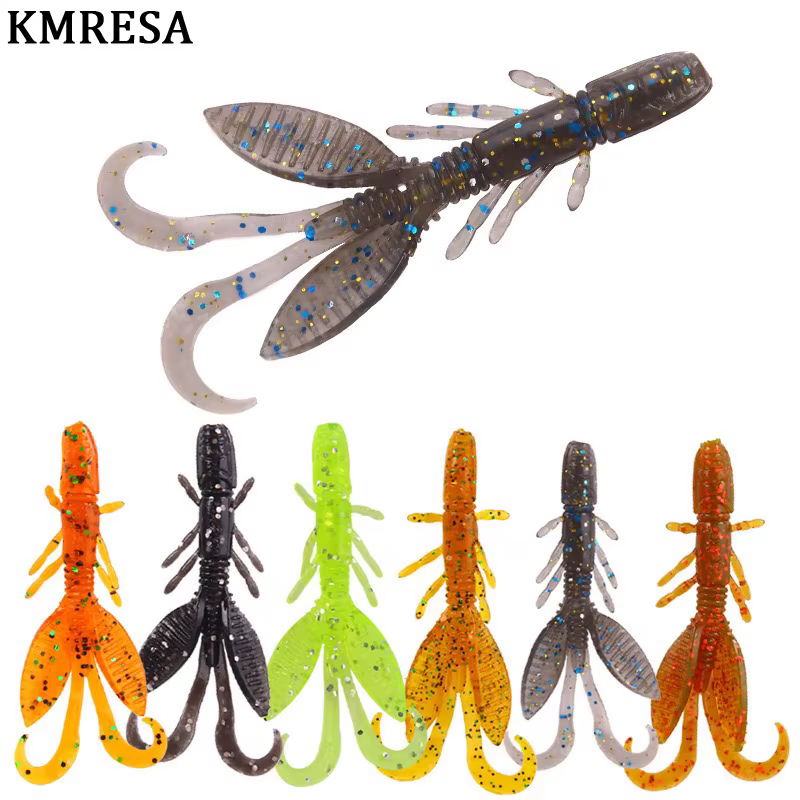 Señuelo camarón vinilo Isca 5,5 cm – silicona suave para pesca - imagen 4