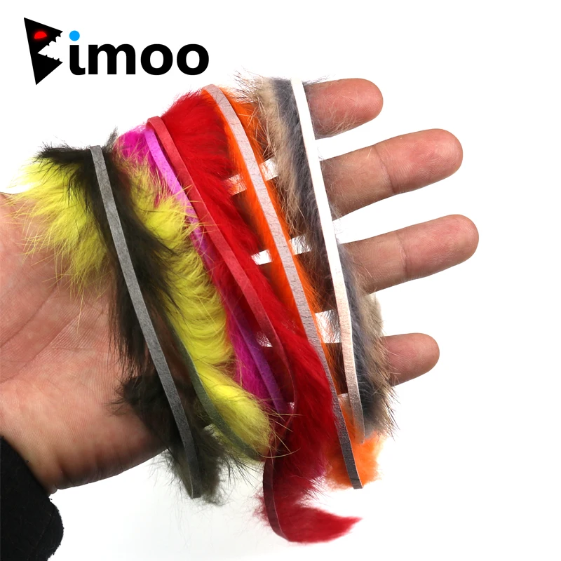 Tiras Zonker angostas 3mm - 6 piezas, colores surtidos para moscas - imagen 3
