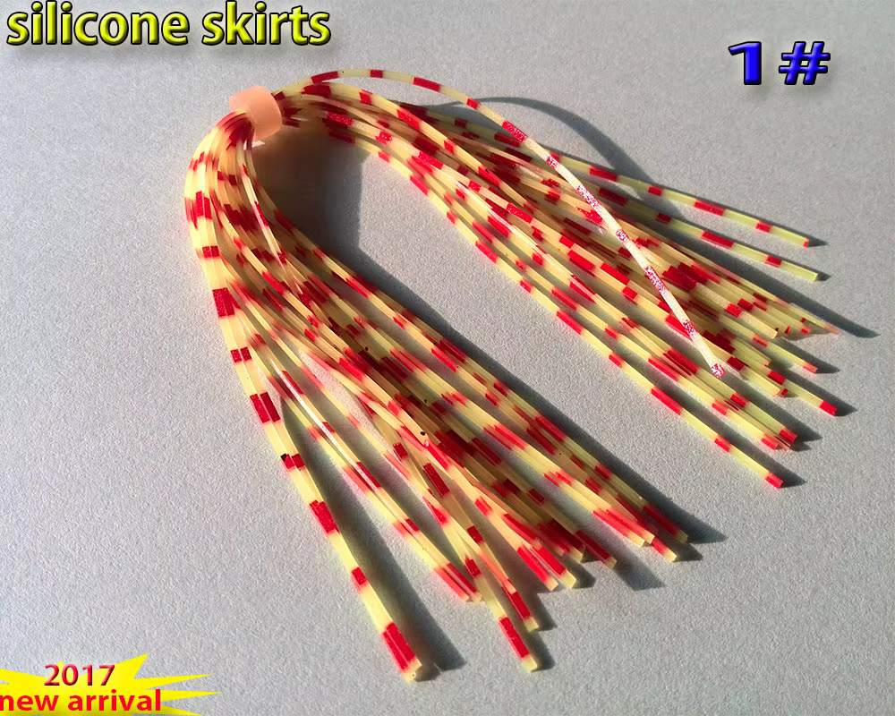 Faldas de silicona con sonajero para pesca con mosca – 13 cm