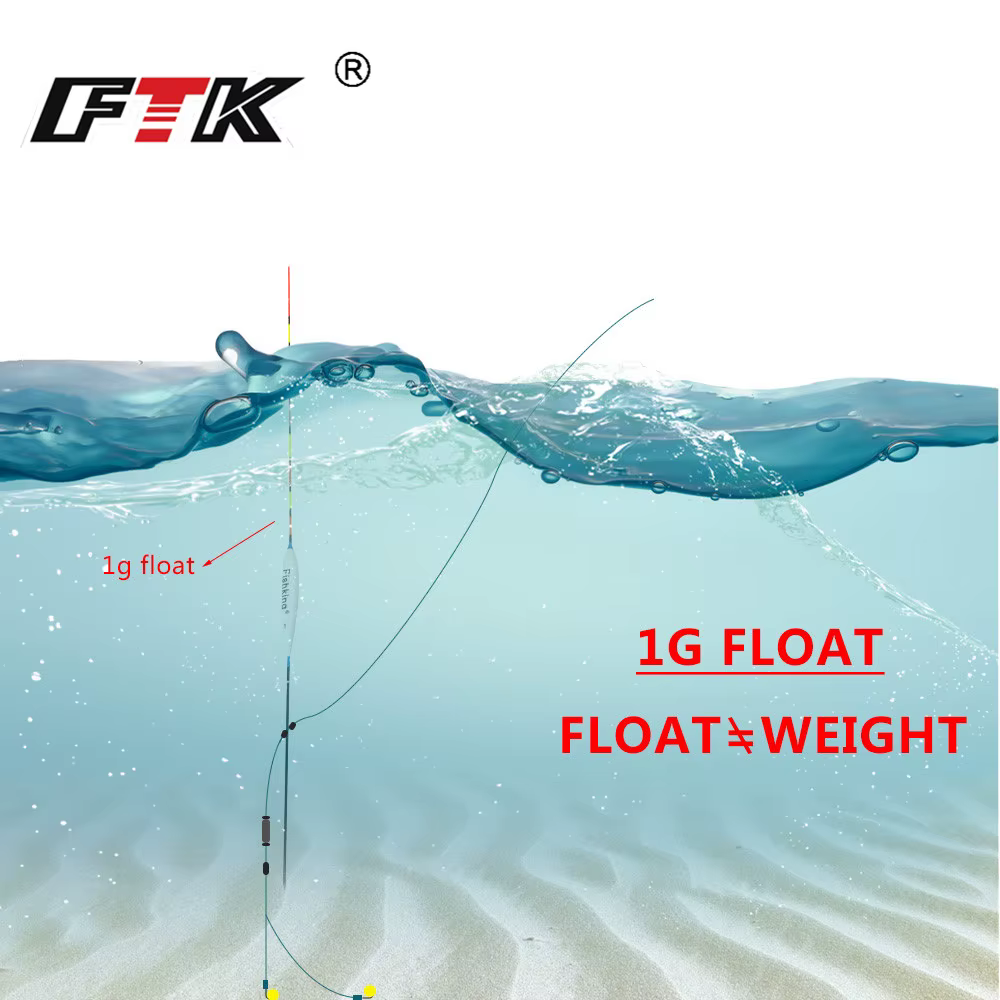 FTK Flotadores de Pesca - Set de 3, Madera Abeto Barguzinsky, Variados