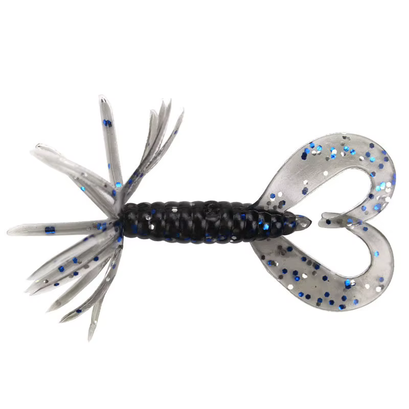 Crazy Flapper – Señuelo curl tail silicone 7cm - imagen 5