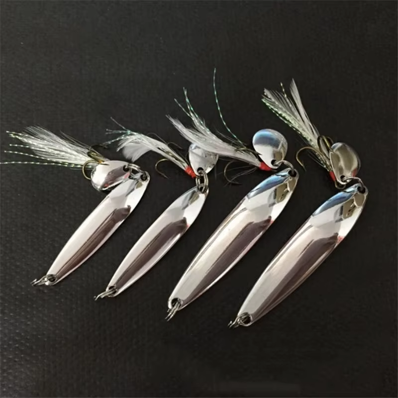 Spinner Bait 5-13g plateado – Señuelo rotativo para bass y lucio