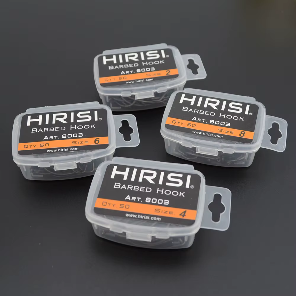 Anzuelos para carpa 8003 con púas – Acero inoxidable alto carbono - imagen 4