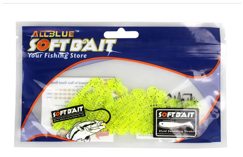 Detalle movimiento cola señuelo ALLBLUE