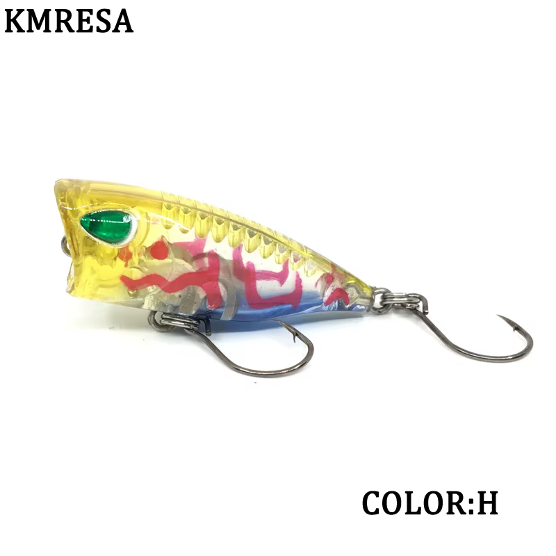 Señuelo duro mini Popper para lucio - 4 cm, 3 g, flotante efectivo - imagen 5