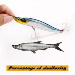Señuelo lápiz hundimiento para lubina 8 cm, 10 g - agua salada