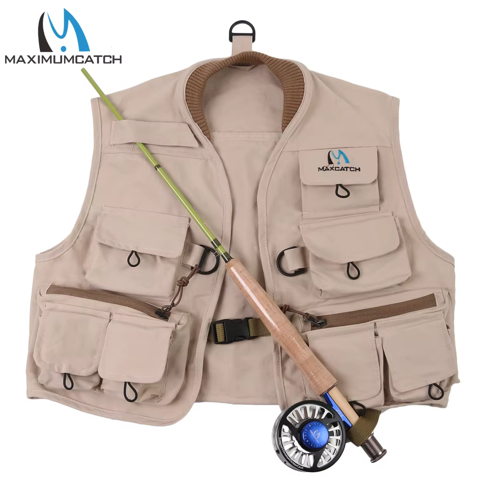 Maximumcatch Chaleco de pesca con mosca infantil - tallas S/M/L