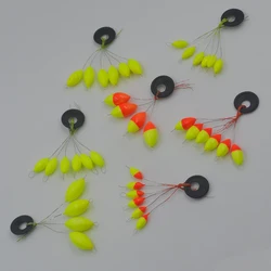 MNFT flotador de pesca ovalado alta visibilidad – Fácil uso tipo tapón