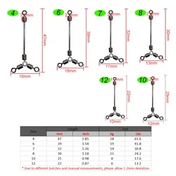 Giratorio 3 Vías de Acero Inoxidable para Carpa – Triple Conector de Pesca