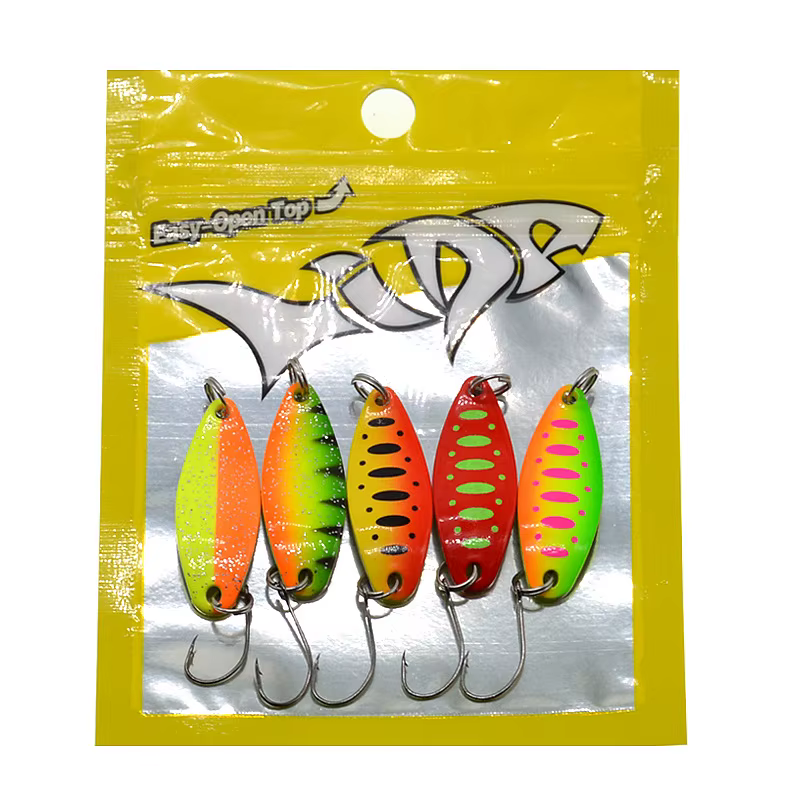 Señuelos spoon artificiales – Cucharas duras 3,5g con gancho único - imagen 4