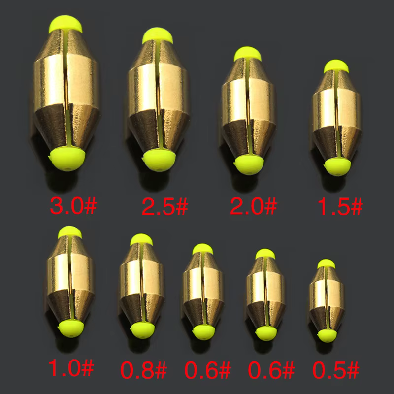 Plomo equilibrador para flotador 5 uds. Bronce dorado - imagen 5