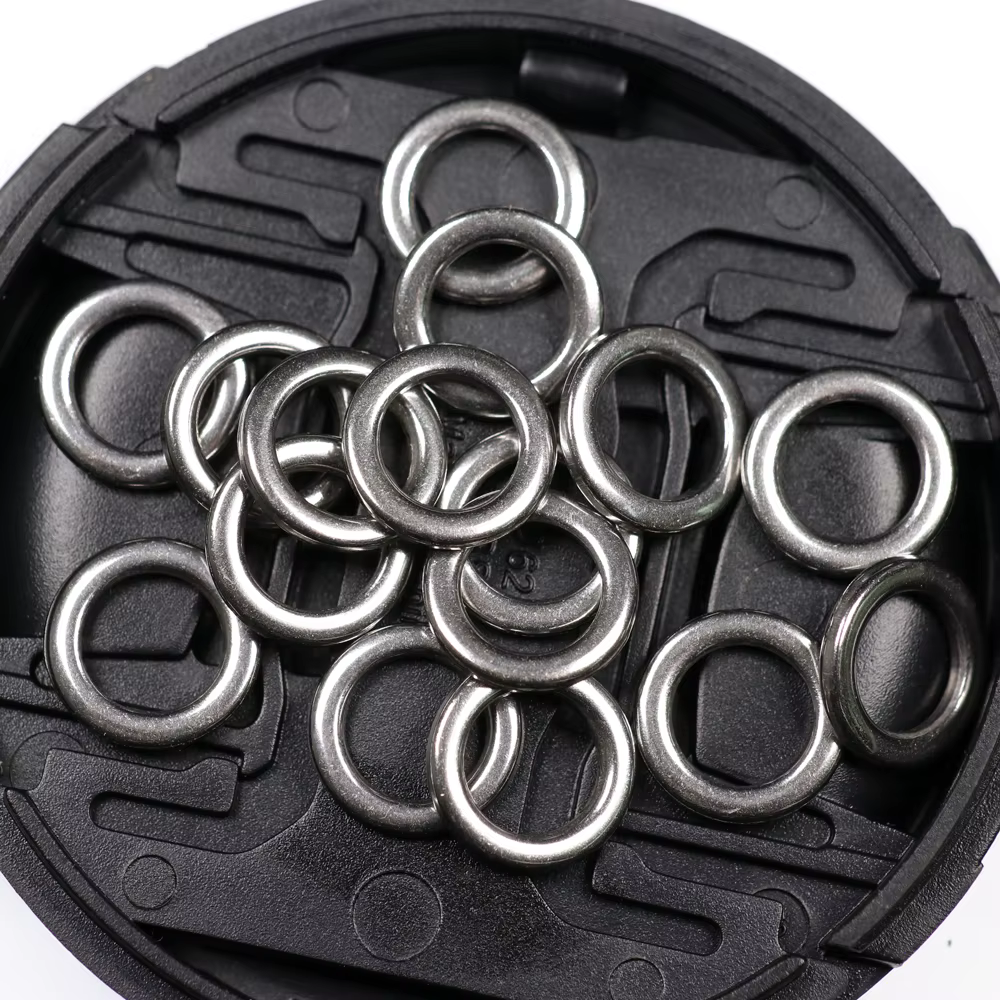 Bimoo Anillo de señuelo – Acero inoxidable pulido para jigging - imagen 3