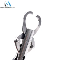Pinza de pesca Maximumcatch de acero inoxidable con bloqueo y mango EVA