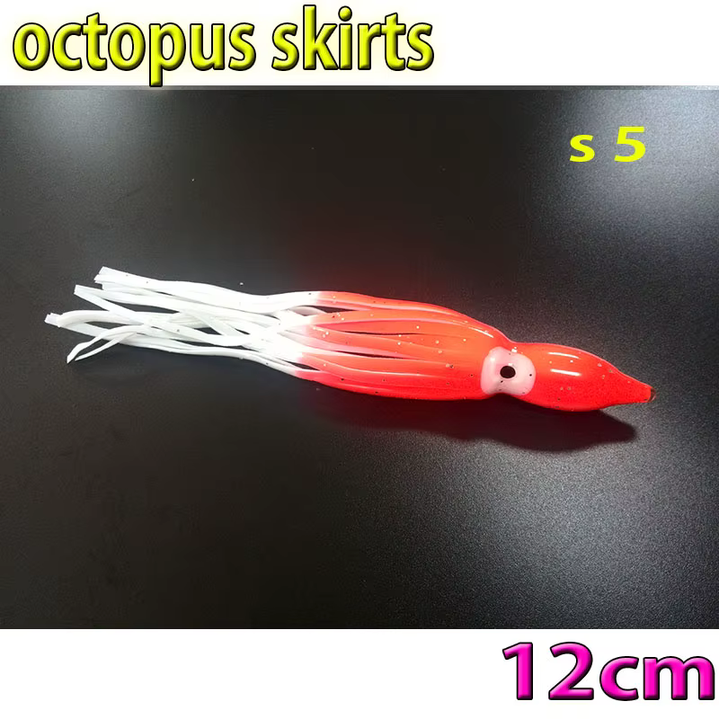 Faldas de pulpo vinilo para pesca – Cebo blando colores variados - imagen 5