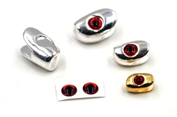 MNFT Jig Head calavera ponderada ojos 3D para moscas L/M/S