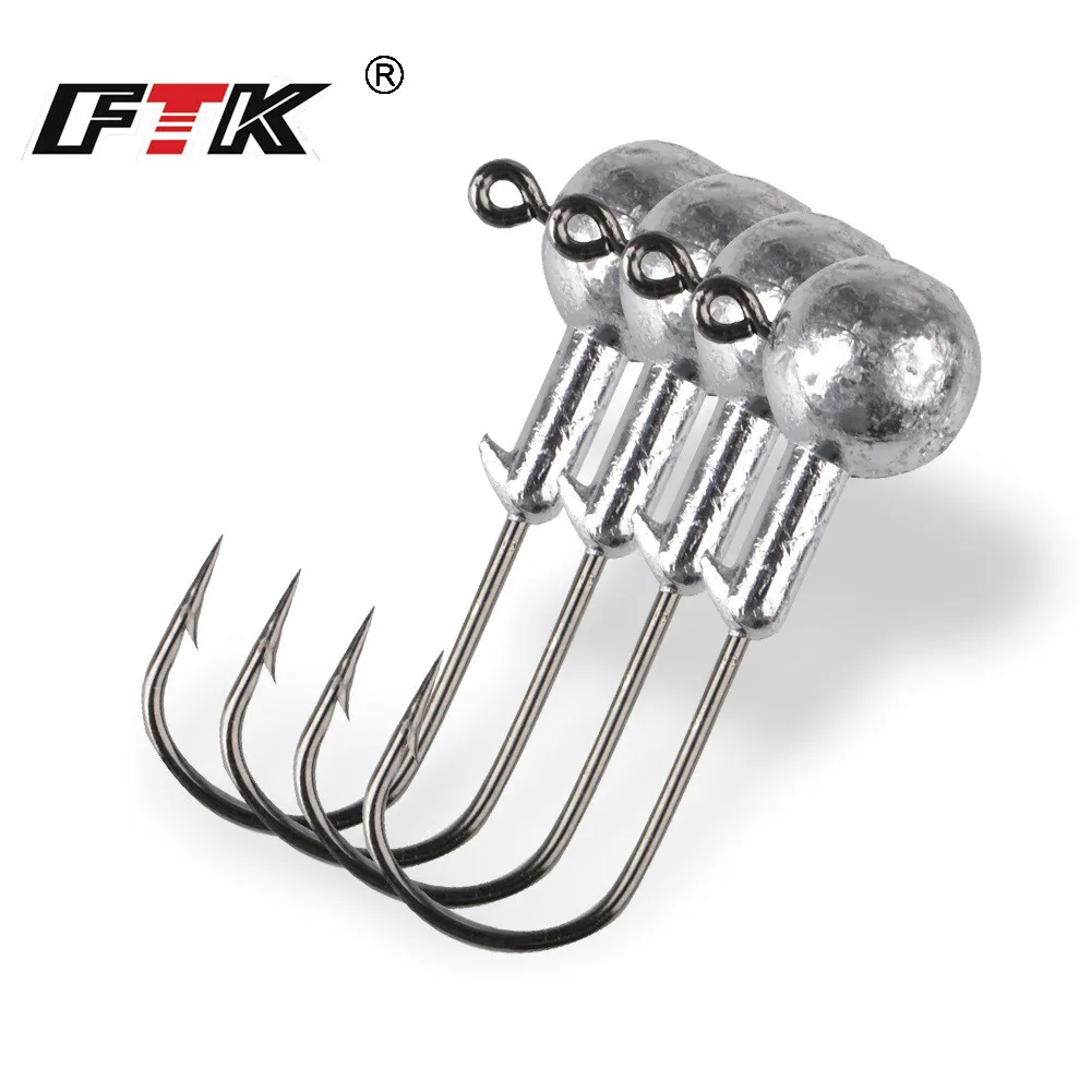 Jig Head FTK Cabezales para vinilo – Vástago corto pesos 1-20g