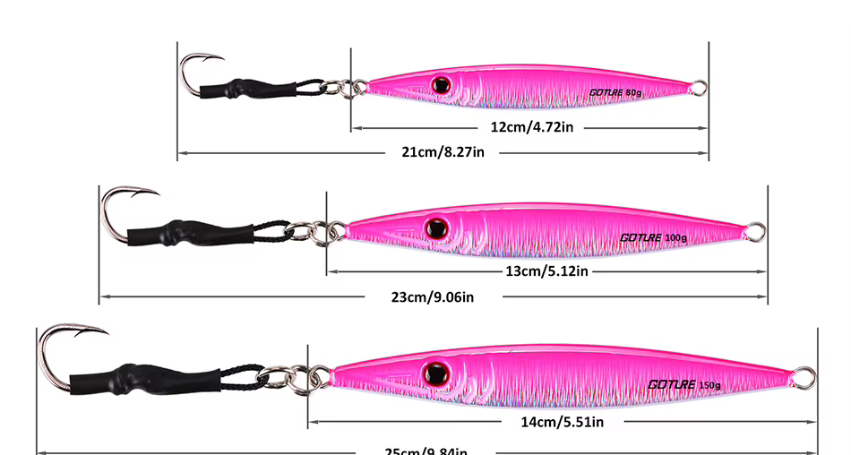Señuelo jig vertical Goture verde