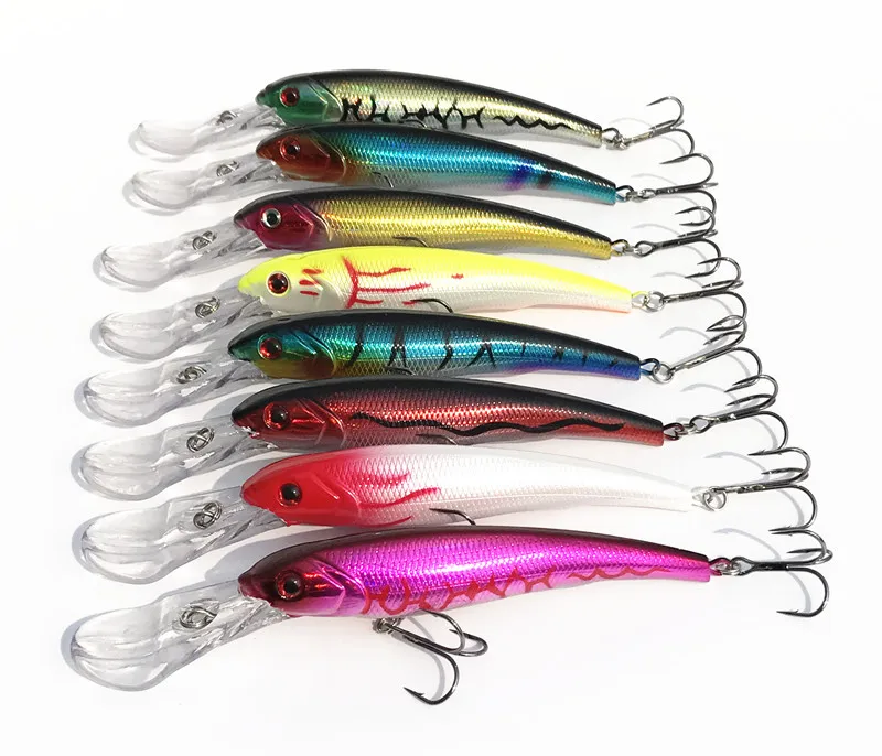 Señuelo minnow grande para pesca en agua profunda