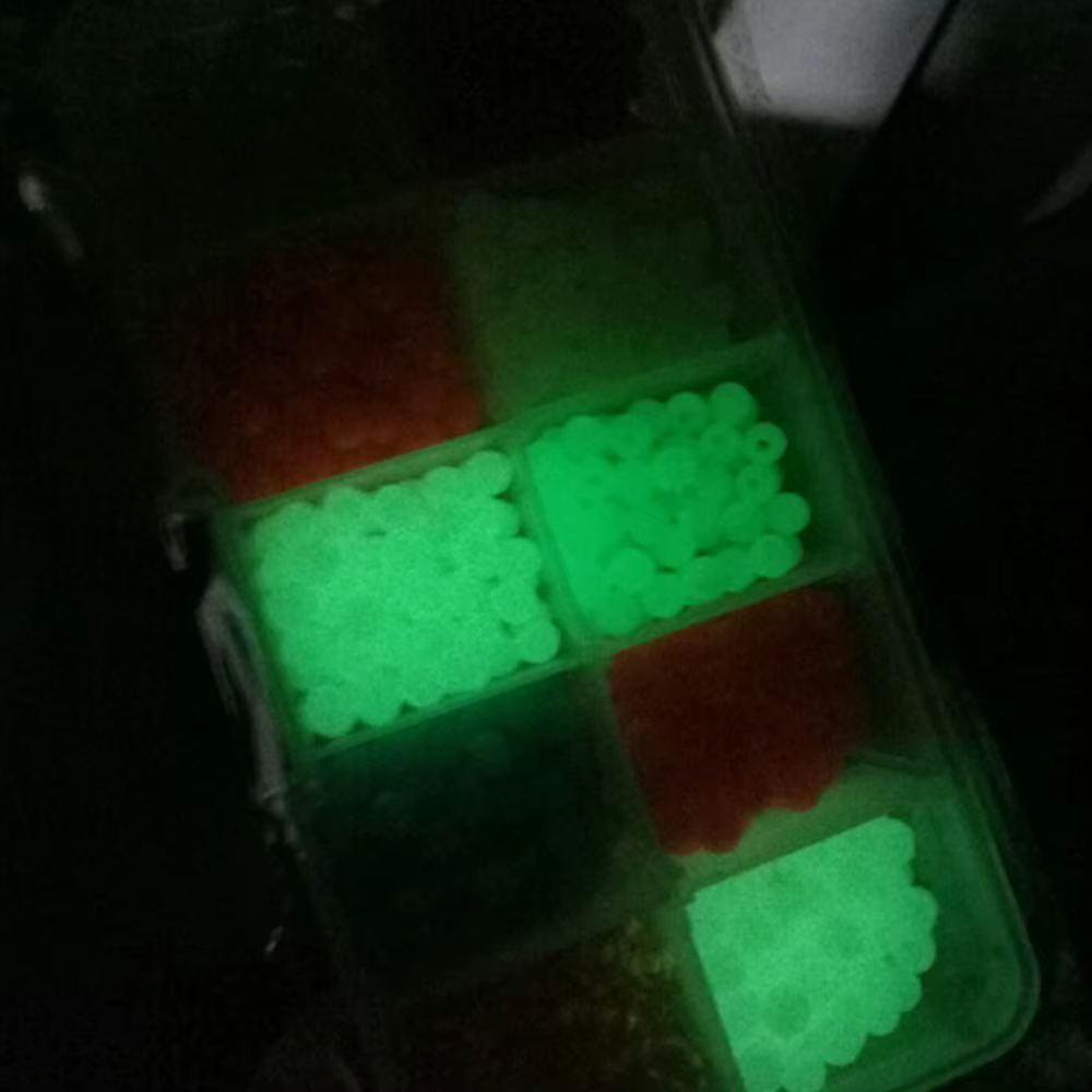 THKFISH Cuentas luminosas de pesca – Brillan en la oscuridad 4mm - imagen 4