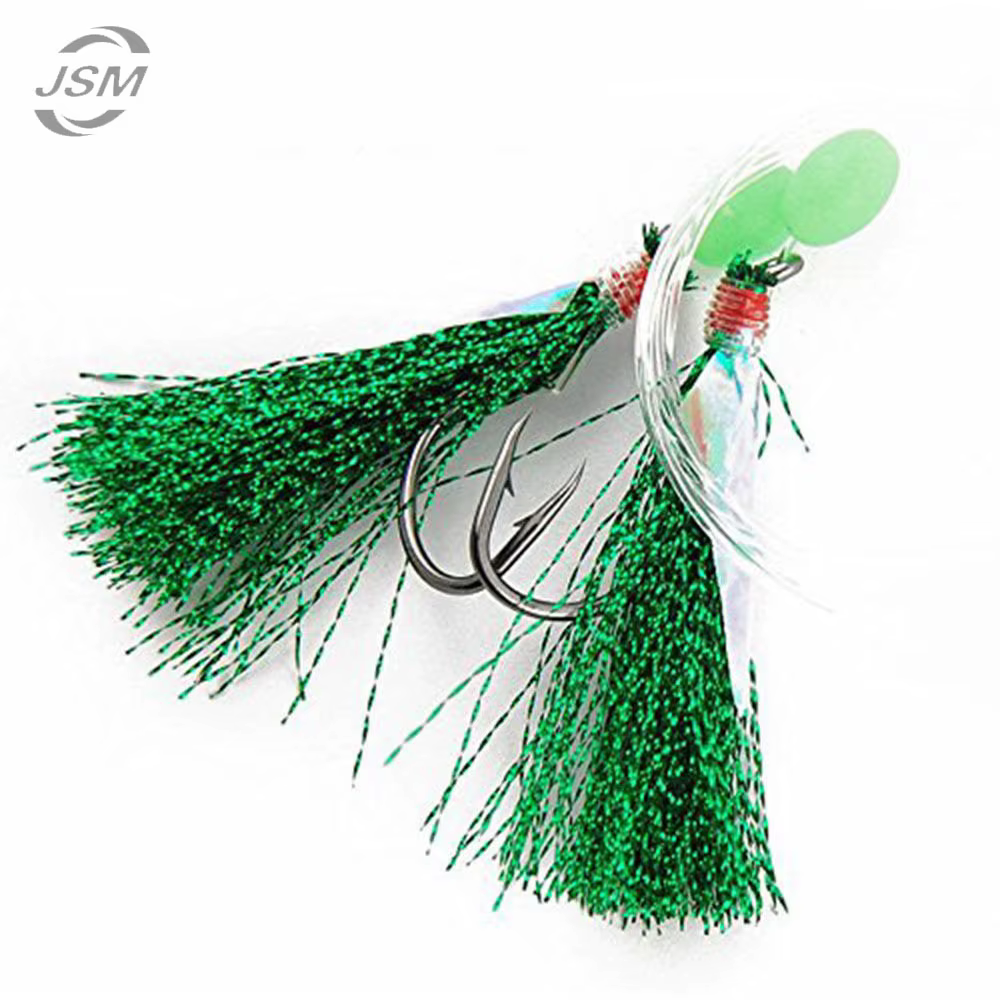 Anzuelos Treble Luminosos Verde – Para agua salada - imagen 3