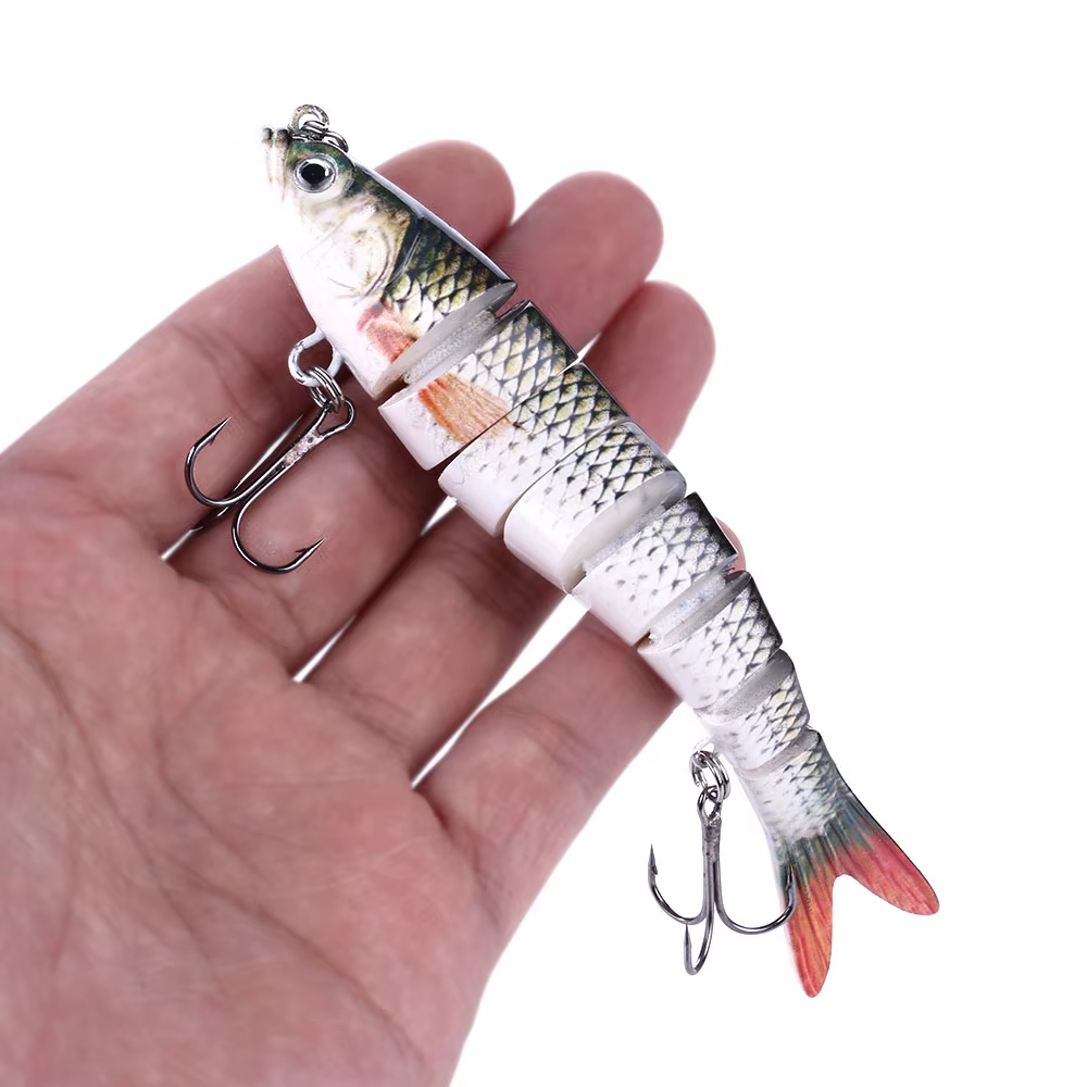 HENGJIA Swimbait multiarticulada 13,7 cm para lubina que se hunde - imagen 2