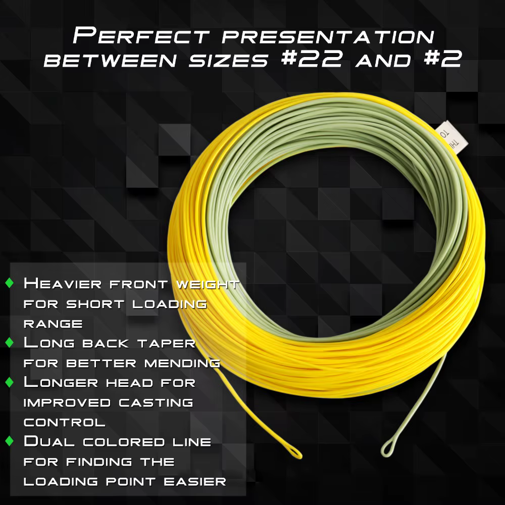 Línea de Mosca Weight Forward Maximumcatch – Musgo verde y oro - imagen 3