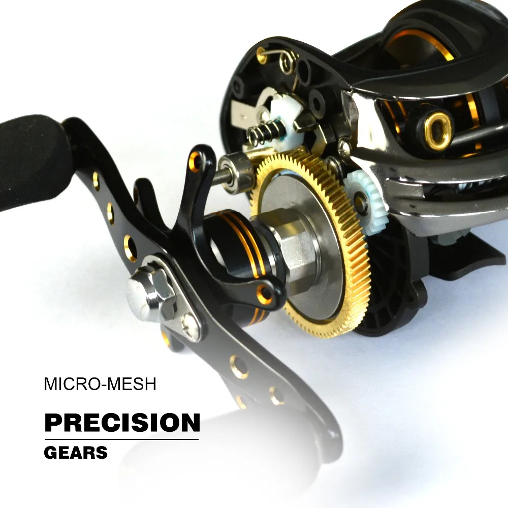 Carrete baitcasting ambidiestro sistema freno dual - imagen 3