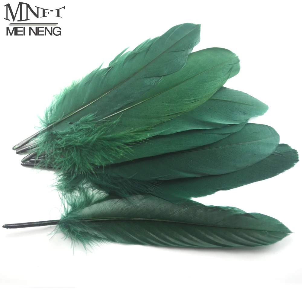 MNFT Plumas de Ganso Verdes Grandes para Mosca Seca - imagen 4