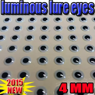 Ojos de pez 3D luminosos 4mm para pesca nocturna - imagen 2