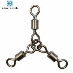 Easy Catch Cable giratorio de pesca 3 vías - Resistente, 10 uds