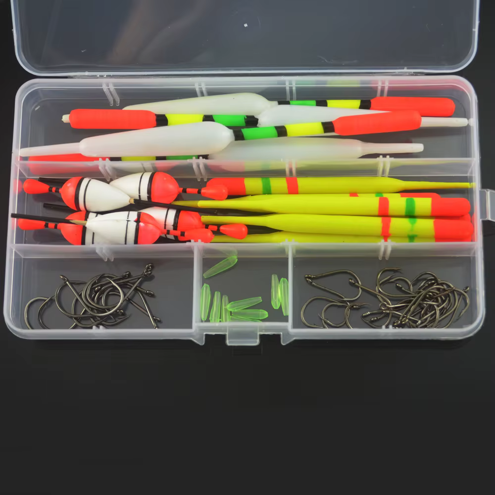 Bobber Boyas para Pesca Vertical con Caja de Aparejos - imagen 5
