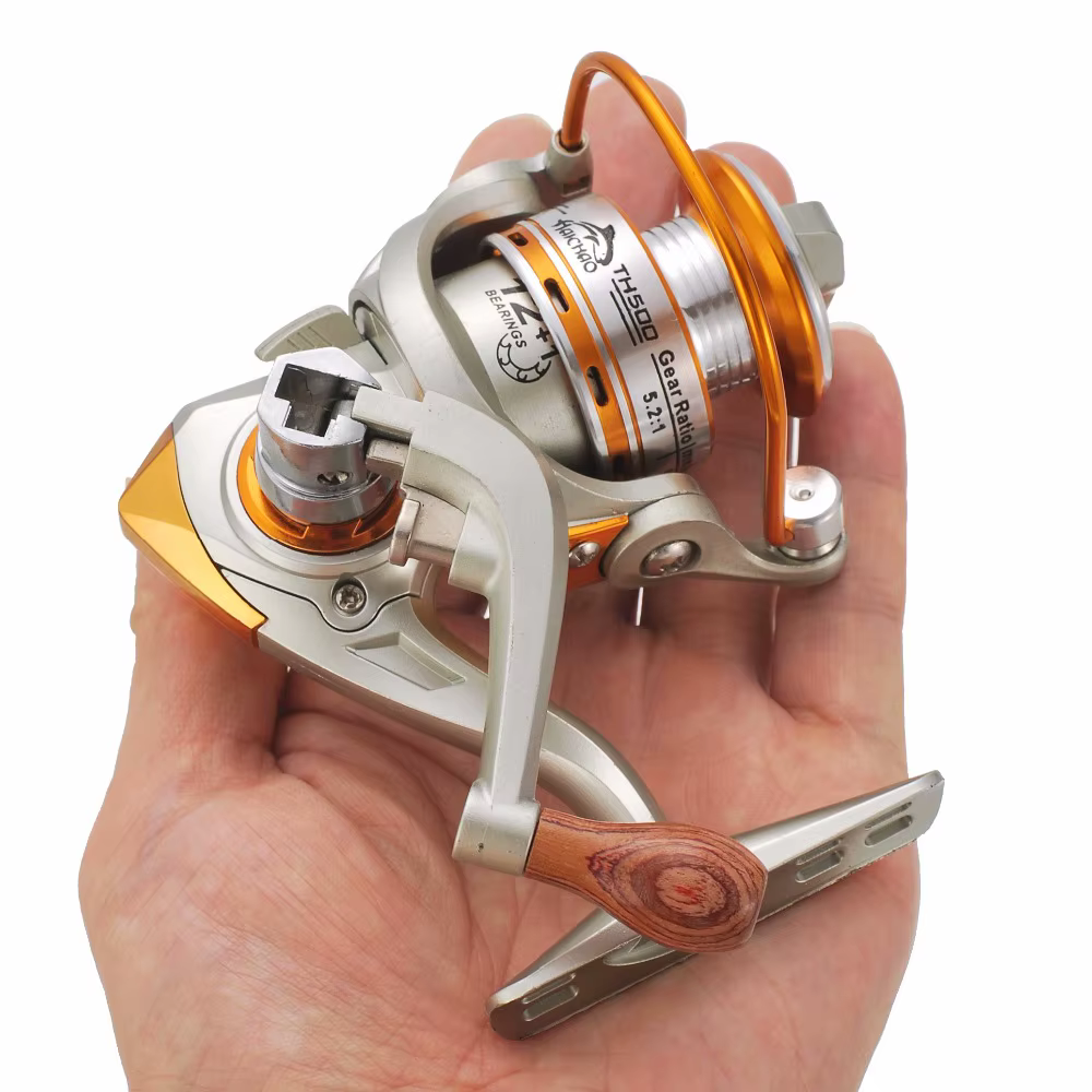 Carrete giratorio mini Lizard MN150 – 10 rodamientos dorado - imagen 2