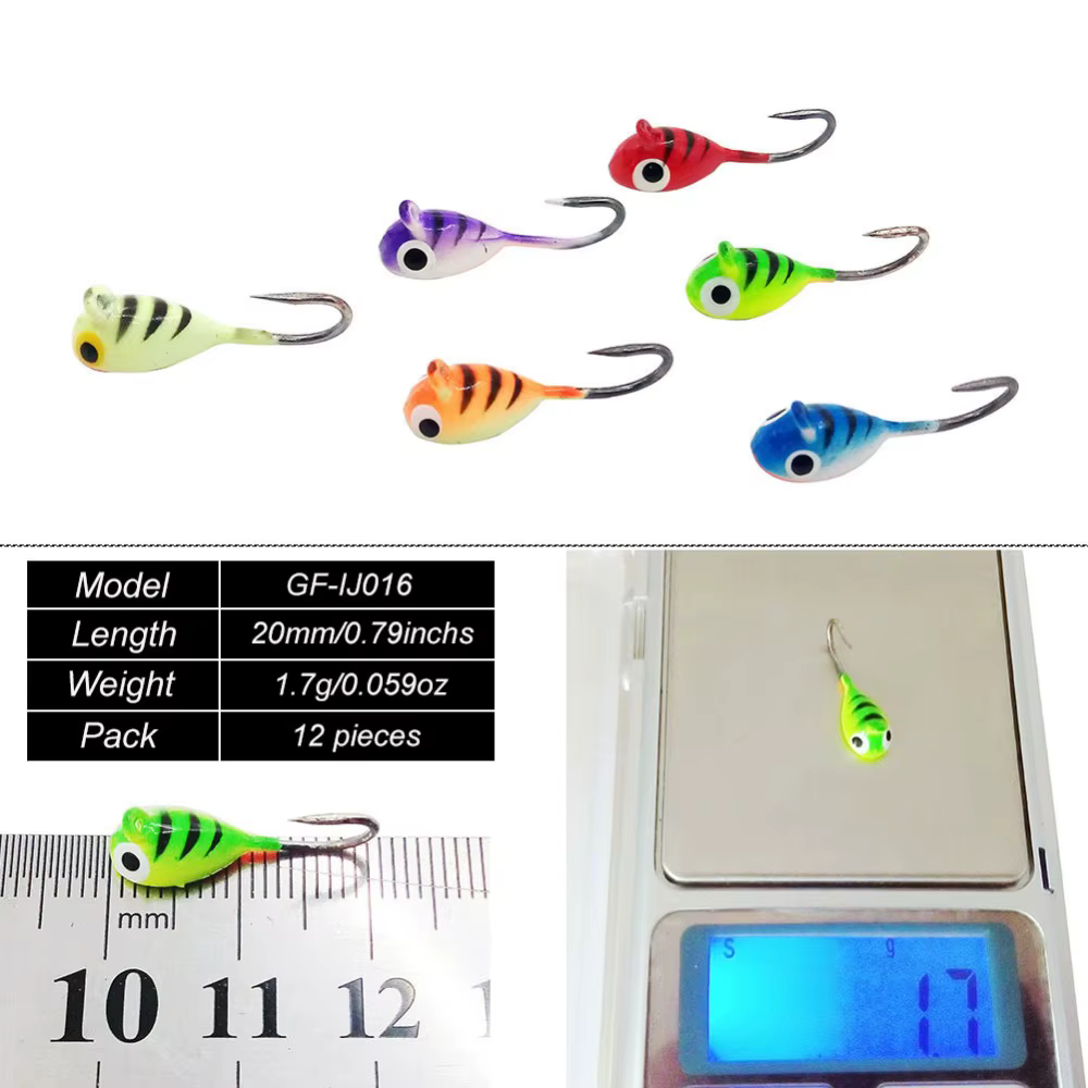 Jig Head INFOF cabezas plomo – señuelos para pesca en hielo invernal - imagen 2