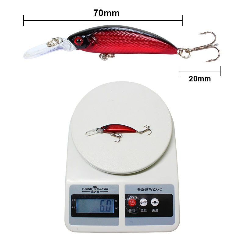 Crankbait Minnow Señuelo de Pesca para Lucio y Trucha - imagen 2