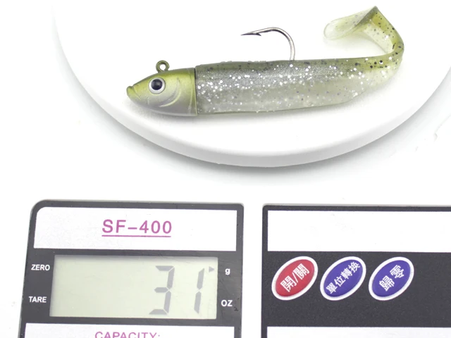 Detalle del anzuelo jig head