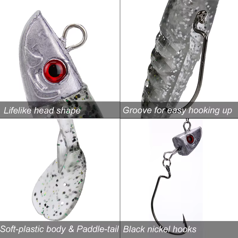 Vinilos para Jig Head en Agua Salada – Señuelo Blando - imagen 3