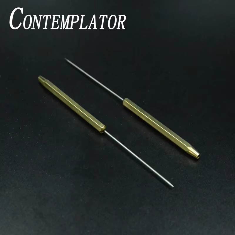 CONTEMPLATOR Aguja Hackle Latón – Mango hexagonal atar moscas