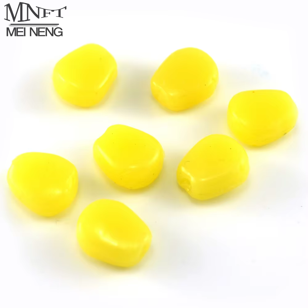 MNFT Cebo maíz para carpa – Señuelo artificial rojo y amarillo - imagen 3