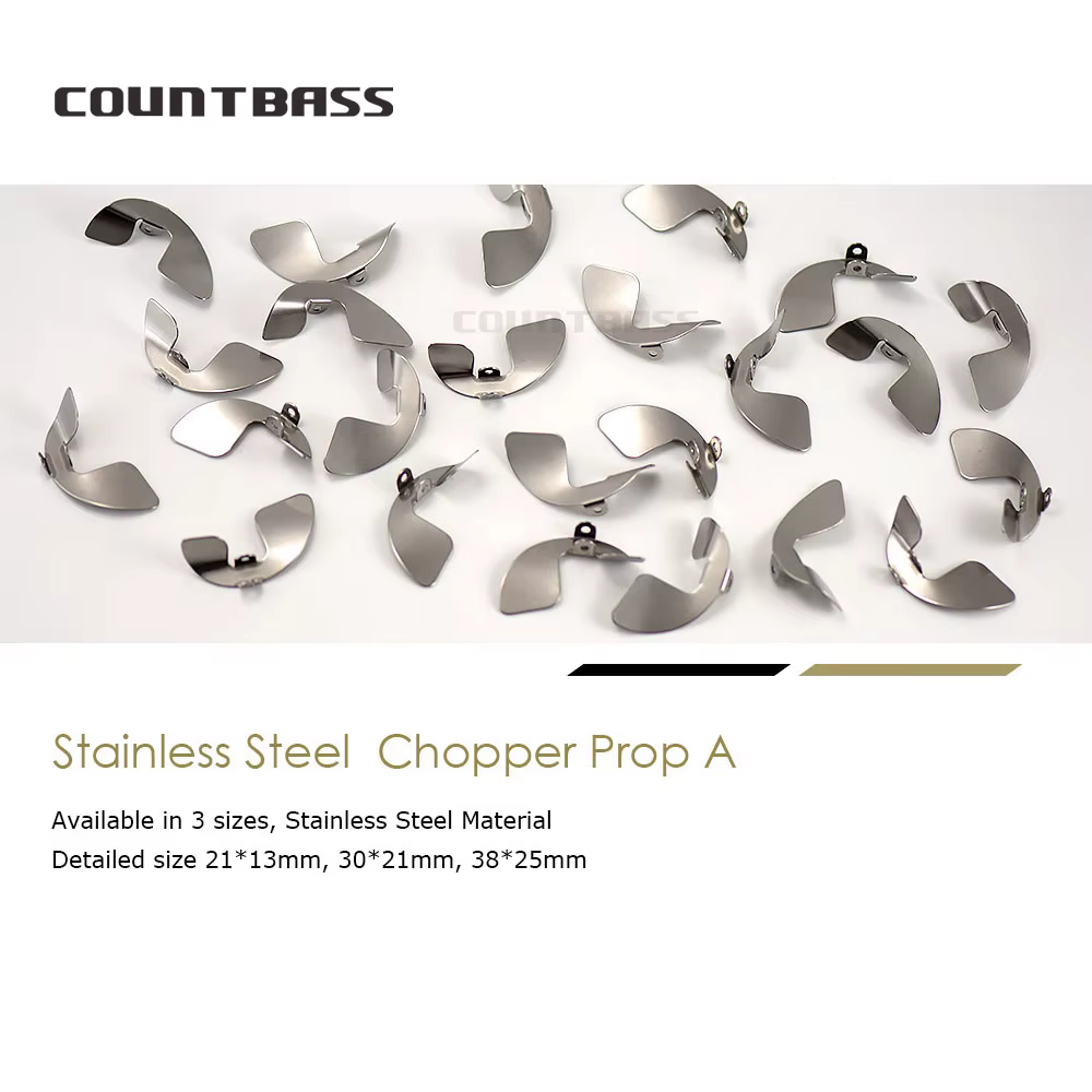 Countbass Chopper Prop A - Cuchillas de hélice inox para señuelos - imagen 5