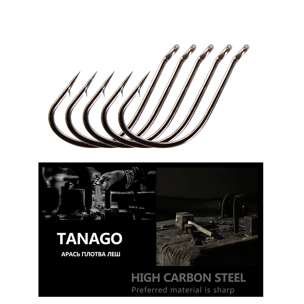 TANAGO FTK – Anzuelos con anilla para carpa de acero al carbono - imagen 3