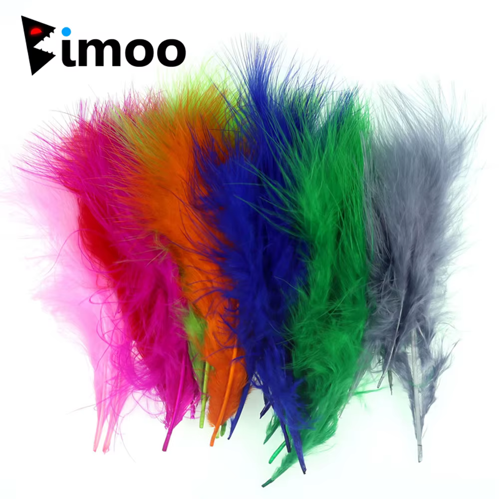 Bimoo Plumas Marabú para moscas - Material de Atado Pesca - imagen 3