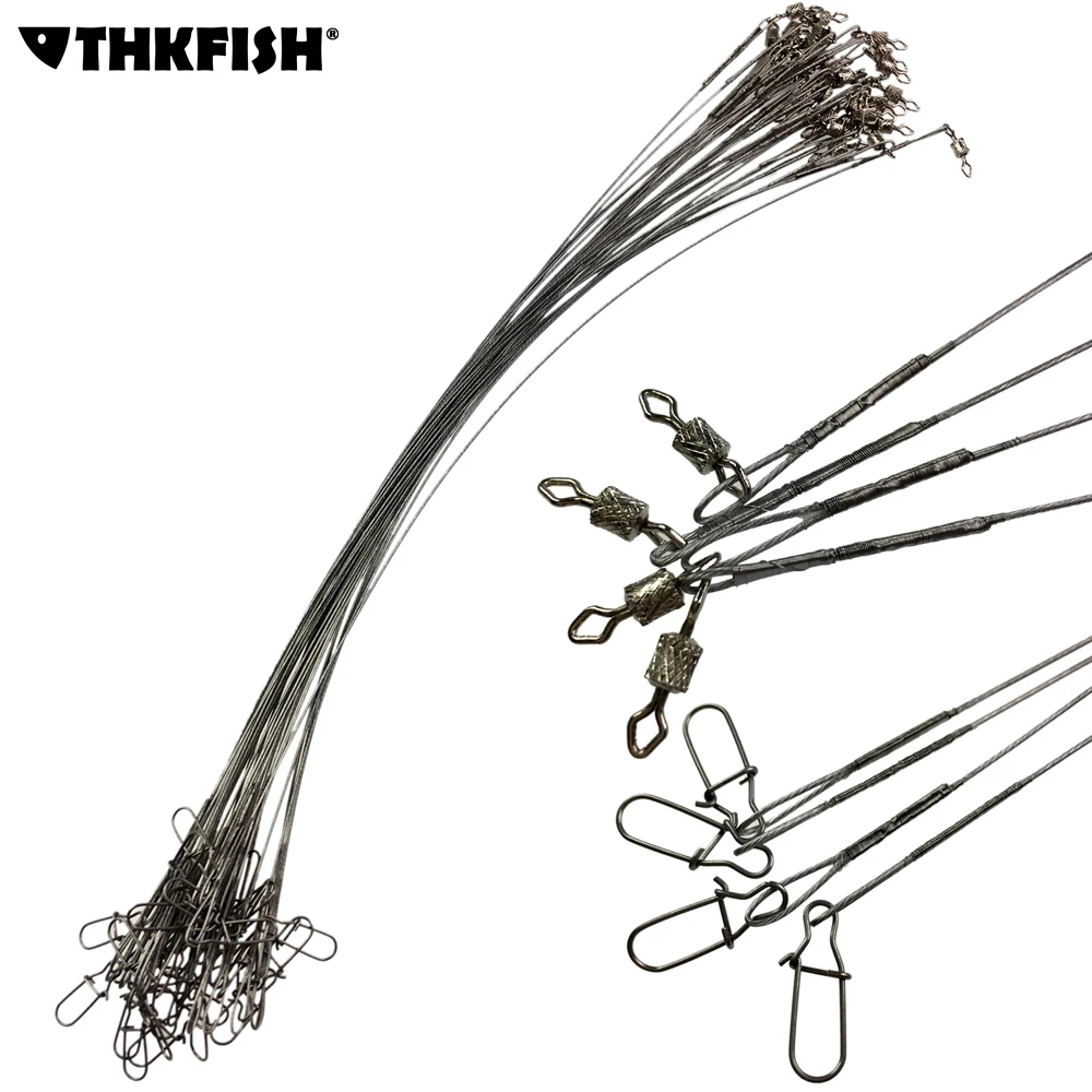 Líneas de pesca THKFISH con líderes y giratorios
