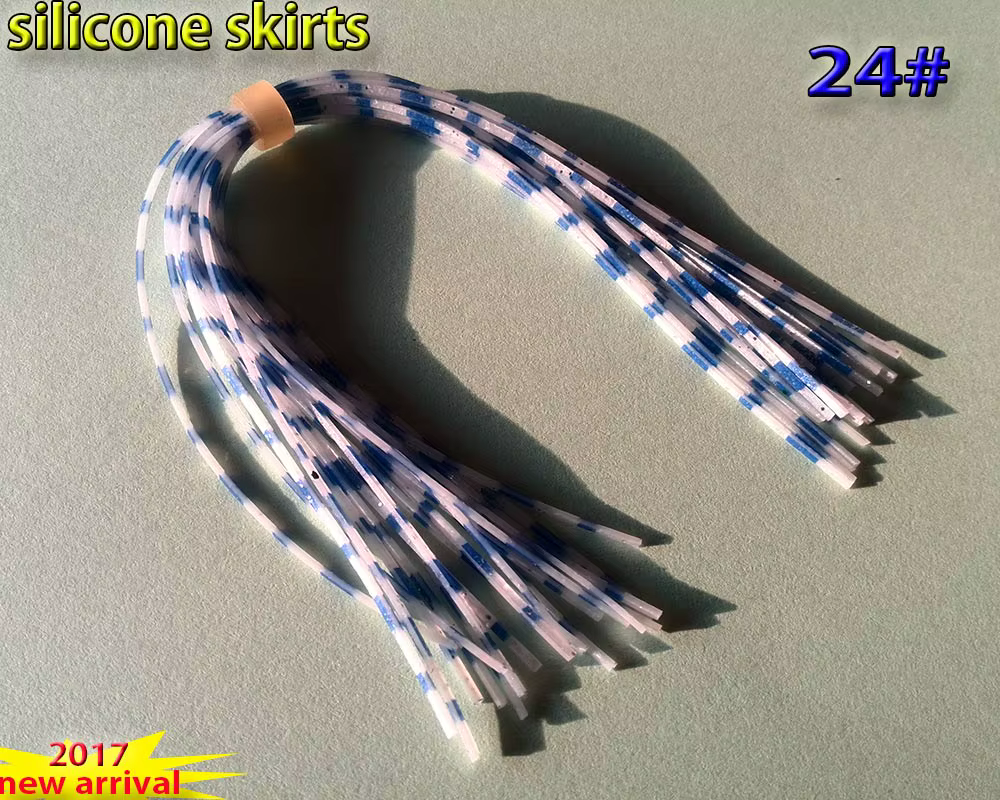 Faldas de silicona con sonajero para pesca con mosca – 13 cm - imagen 4
