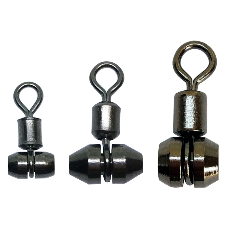 Triple giratorio para pesca de carpa con conector de acero inoxidable